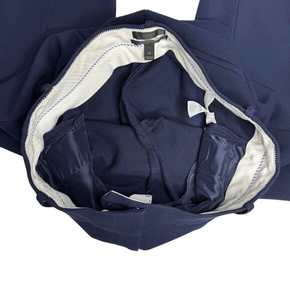 J. Crew navy blue Cameron high rise slim cropped pants size 14 - Picture 12 of 14